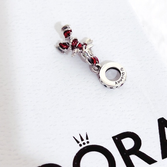 PANDORA Christmas Disney Minnie Mouse Ice Skating Dangle Charm w/box - Picture 5 of 8